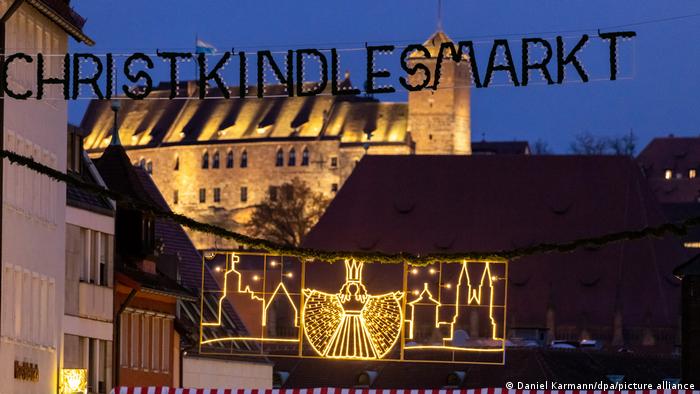 Festive lights in Nuremberg, Germany