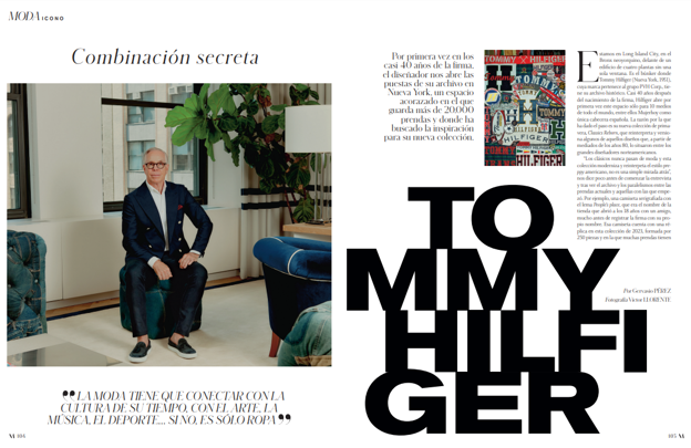 Interview with Tommy Hilfiger in the issue of Mujerhoy this Saturday, March 25